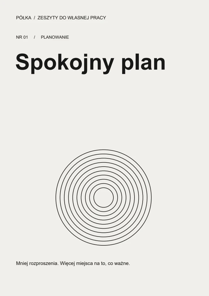 Okładka: Spokojny plan