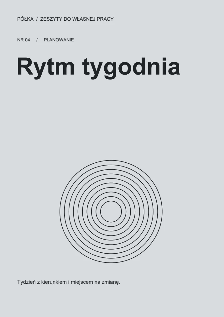 Okładka: Rytm tygodnia
