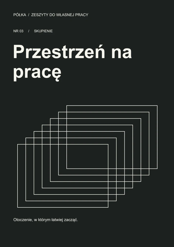 Okładka: Przestrzeń na pracę