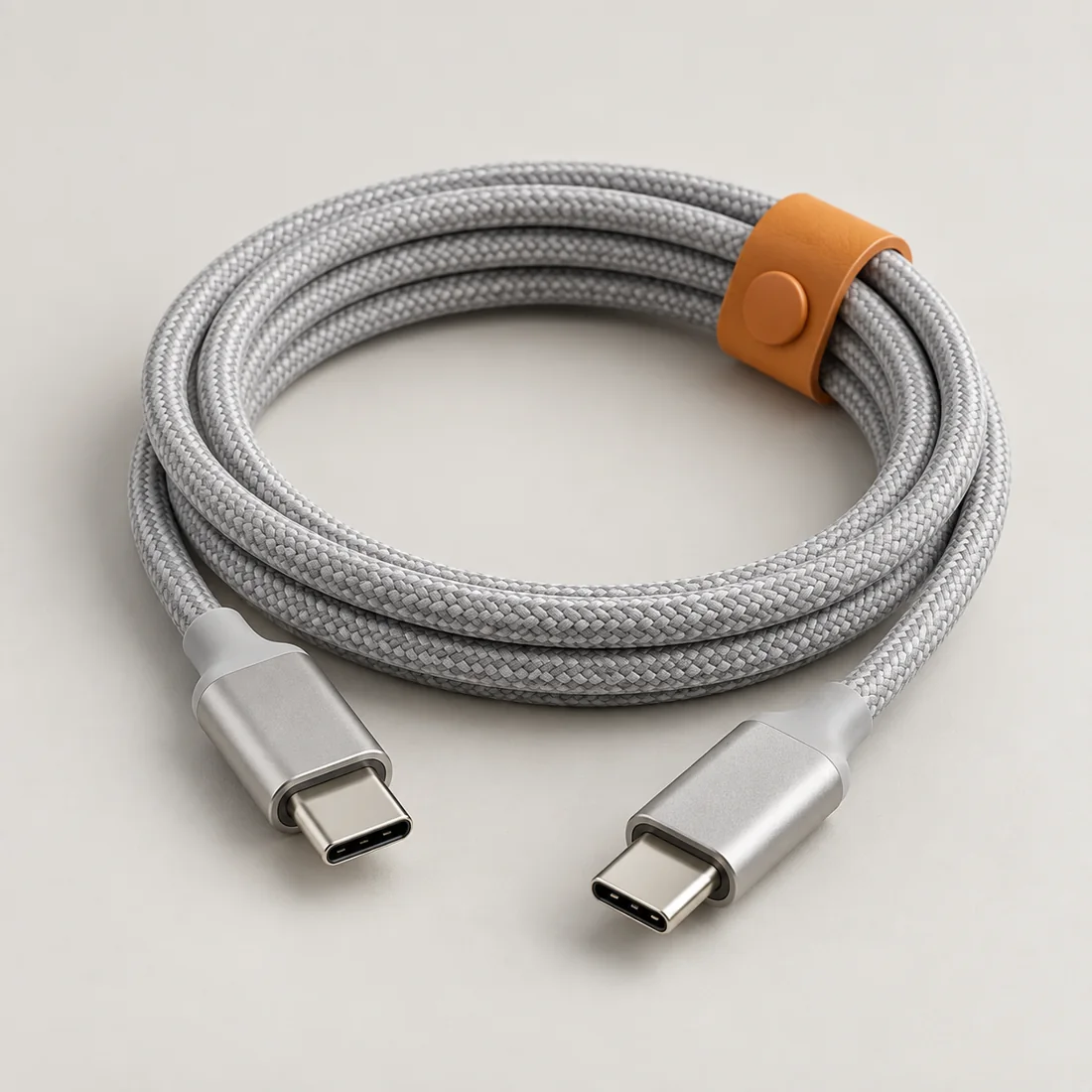 Przewód USB-C 60 W — Miękki oplot. Pewne połączenie.
