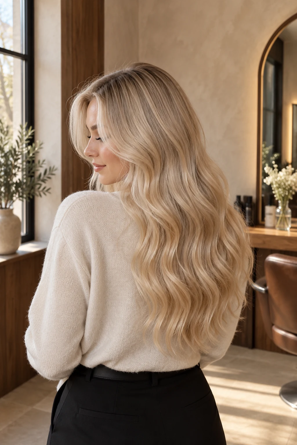 Jasny blond z miękkim połyskiem