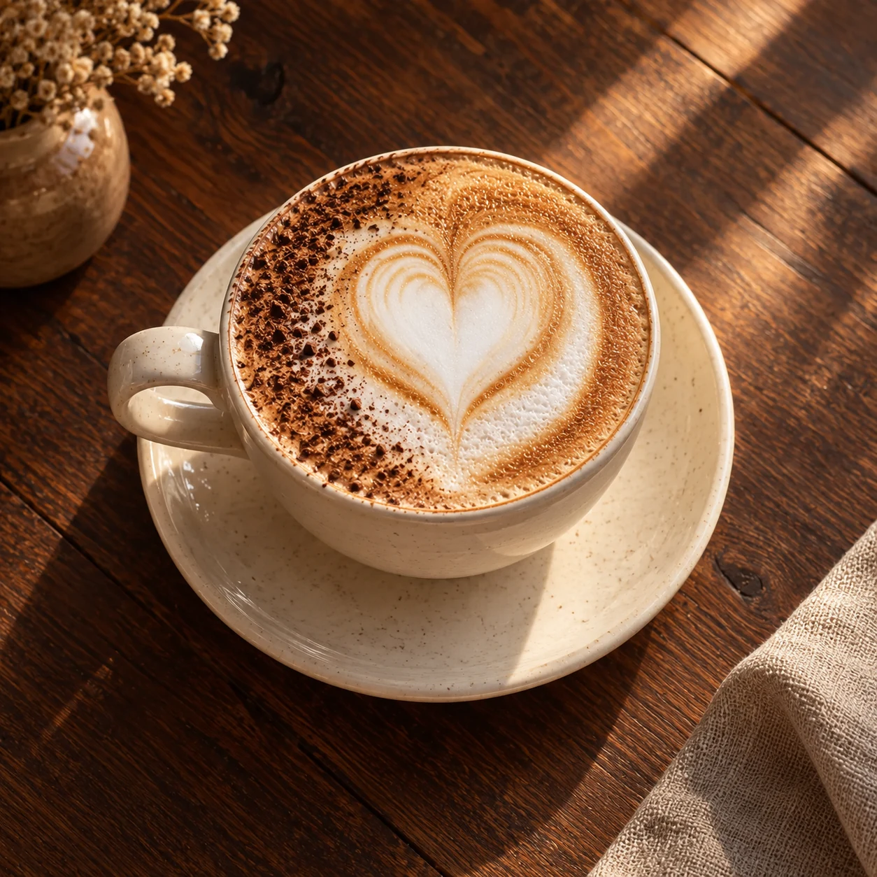 Cappuccino z delikatną pianką