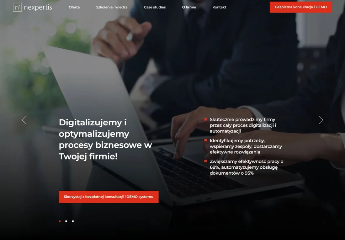 Strona główna realizacji Nexpertis