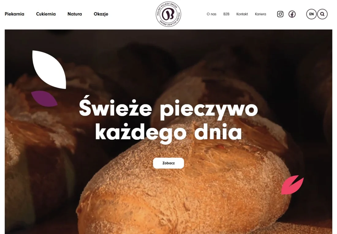 Strona główna realizacji Polish Village Bread
