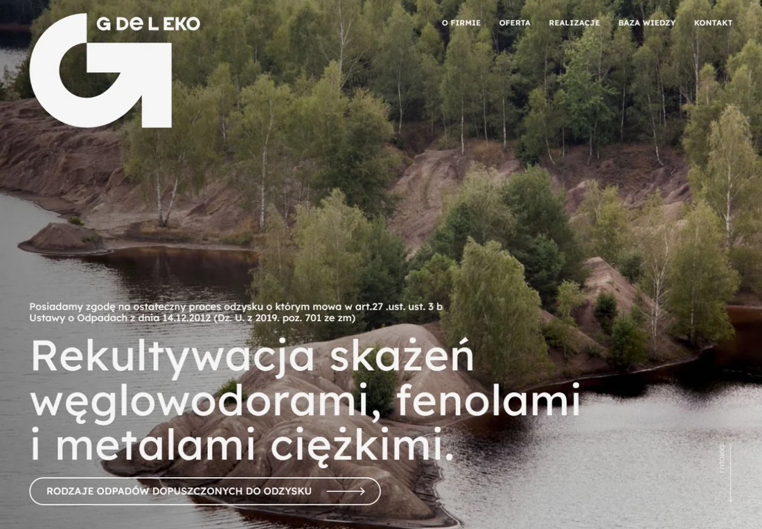 Strona główna realizacji Rekultywacja