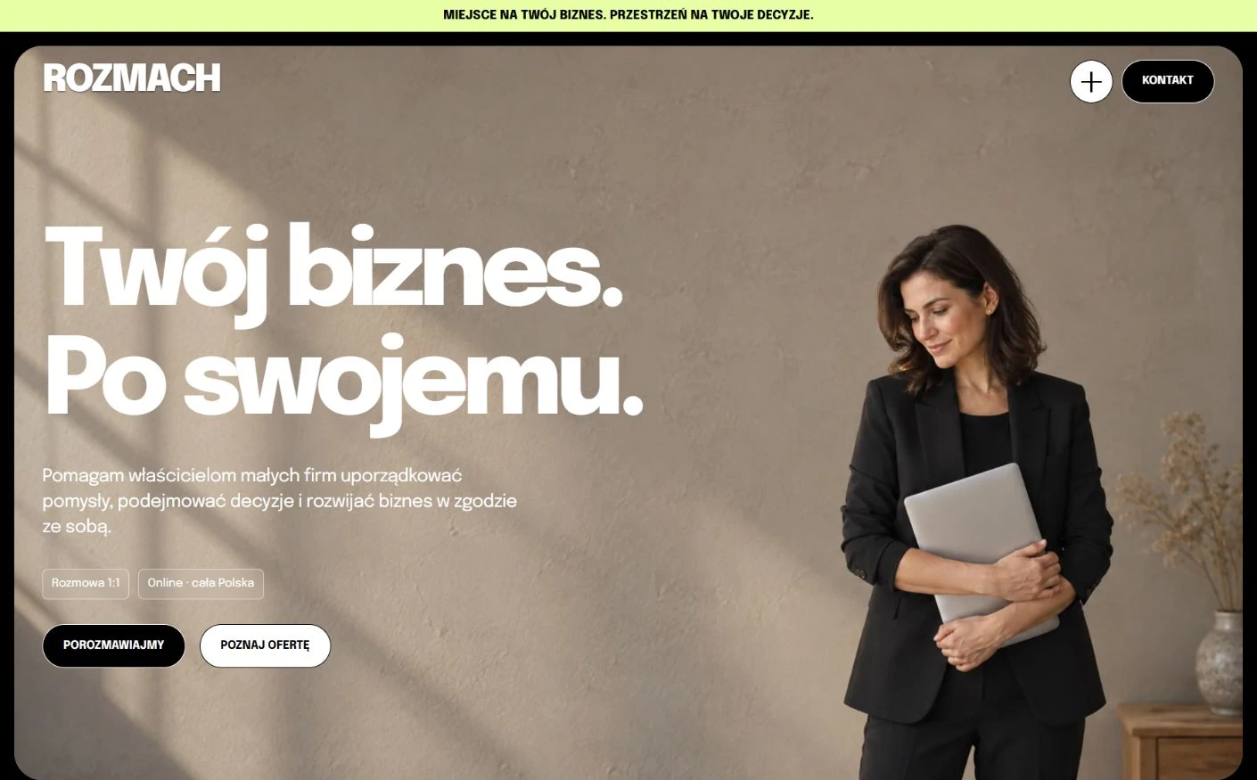 Podgląd strony Rozmach, Coaching i mentoring